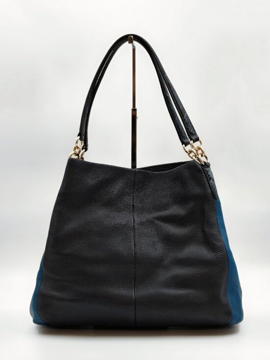 Coach Handbags - Coach Black Pebbled Leather Large Shoulder Hobo Bag Gold Hardware